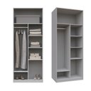 Ver imagem 7 de Guarda-Roupa Modulado 2 Portas Reflecta com Prateleiras Jade CabeCasa MadeiraOriginals