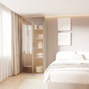 Ver imagem 1 de Guarda-Roupa Modulado 2 Portas Reflecta com Prateleiras Jade CabeCasa MadeiraOriginals