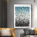 Ver imagem 1 de Quadro Azul 3d Effect Br Artes Grande 118x78