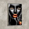 Tela Canvas com Moldura Mulher Face Orange - 2