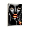 Tela Canvas com Moldura Mulher Face Orange - 1