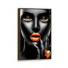 Tela Canvas com Moldura Mulher Face Orange - 1