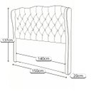 Ver imagem 5 de Cabeceira para Cama Box Casal 1.40 Tecido Boucle:Rosa
