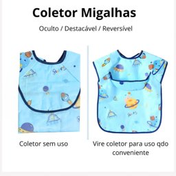 Babador Regatinha Proteção Dupla Impermeável Space Hora Papa - 8
