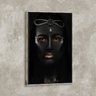 Tela Canvas com Moldura Black Woman Metalizado - Médio - 2