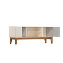 Ver imagem 4 de Rack para TV até 55 Polegadas 140cm 02 Portas Cinamomo/Off White Alure