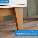 Ver mais imagens de Rack para TV até 55 Polegadas 140cm 02 Portas Cinamomo/Off White Alure
