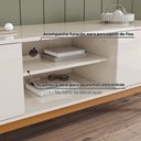 Ver imagem 7 de Rack para TV até 55 Polegadas 140cm 02 Portas Cinamomo/Off White Alure