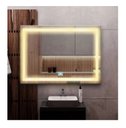 Ver imagem 7 de Espelho Jateado Iluminado com Led Quente e Touch 120x80cm Horizontal