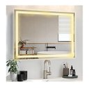 Ver imagem 4 de Espelho Jateado Iluminado com Led Quente e Touch 120x80cm Horizontal