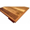 Ver imagem 2 de Mesa Quadrada de Peroba Rosa com Base Triangular:Comp150xAlt80xLarg150/Marrom