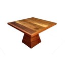 Ver imagem 3 de Mesa Quadrada de Peroba Rosa com Base Triangular:Comp150xAlt80xLarg150/Marrom