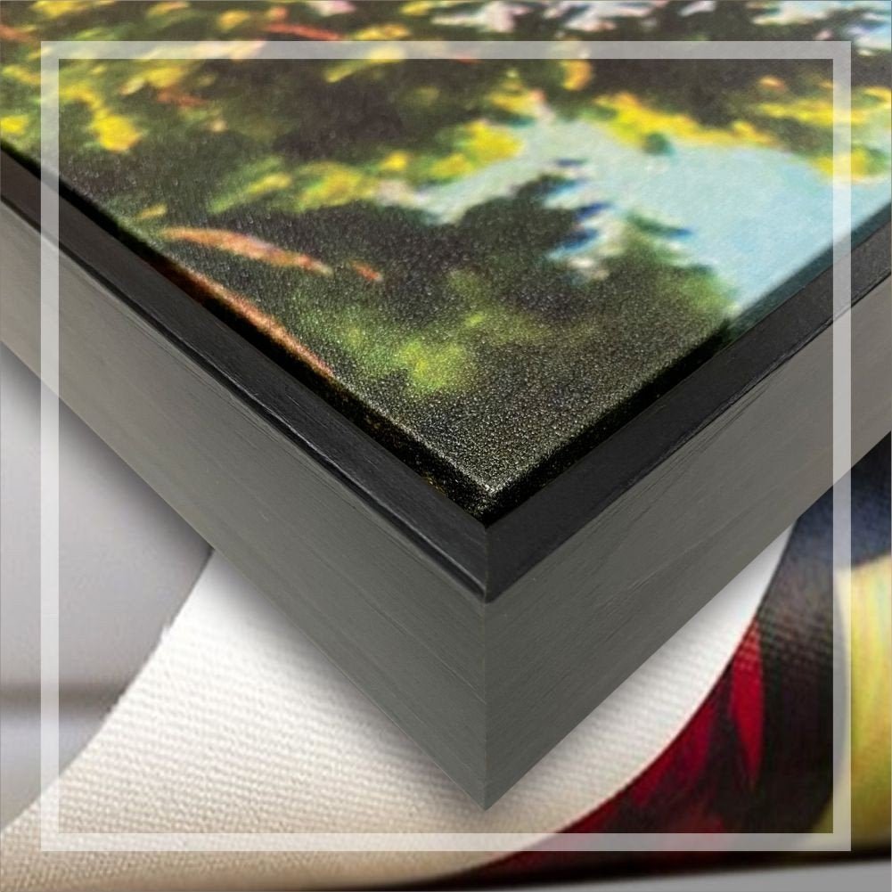 Tela Canvas com Moldura Dente de Leão Preto - Grande - 3