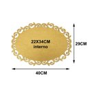 Ver imagem 2 de Kit com 3 Molduras em Mdf Oval Lisa Arabesco Tamanho:40x29cm Cod:kitplm009
