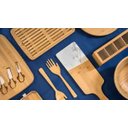 Ver imagem 2 de Tabua para servir em Bambu e Mármore Branco 45 cm