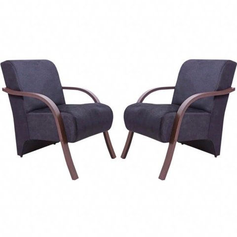 Kit 2 Poltronas Decorativas Preta Gigante Móveis