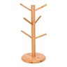 Suporte Porta Xicaras E Canecas De Bambu Escorredor Lindo:Marrom - 2