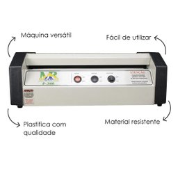 Plastificadora e Poliseladora Profissional P380 até A3 110V - 4