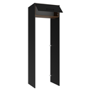 Ver imagem 7 de Porta-Geladeira 73 cm 1 Porta Basculante Preto/Rustic/Preto Agata Madesa