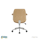 Ver imagem 3 de Cadeira Office Giratória Kopenhagen Diretor Pu Várias Cores Braços Fixos - Fratini