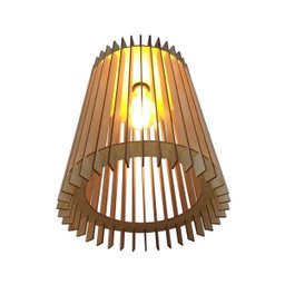 Lustre Luminária Pendente de Madeira MDF Mod. Babel - 2