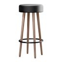 Ver imagem 3 de Kit 2 Banquetas Berlin Alta 70cm Preto - Salaone