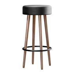 Kit 2 Banquetas Berlin Alta 70cm Preto - Salaone - 3