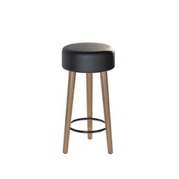 Banco Paris Baixo 50cm Preto - Salaone - 1