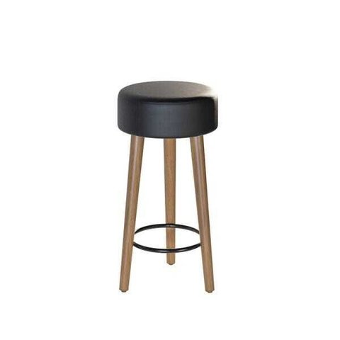 Banco Paris Baixo 50cm Preto - Salaone