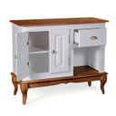 Ver imagem 4 de Gabinete para Banheiro 2 Portas 1 Gaveta e Nicho Dália 3058 - Branco/imbuia Glazer