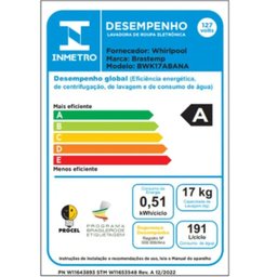 Máquina de Lavar Brastemp - 17kg - Ciclo Tira Manchas Advanced e Ciclo Antibolinha - 5