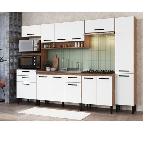 Cozinha Modulada 6 Peças Ana Freijó Branco Megasul