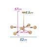 Lustre Pendente Moderno Ouro 3 Hastes 6E27 - 2