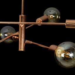 Lustre Pendente Moderno Ouro 3 Hastes 6E27 - 5