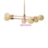 Lustre Pendente Moderno Ouro 3 Hastes 6E27 - 3