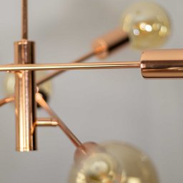 Lustre Pendente Moderno Ouro 3 Hastes 6E27 - 4