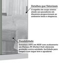 Ver imagem 4 de Guarda Roupa Modulado 134,50cm 2 Portas de Correr com Espelho Alpes Luciane Móveis