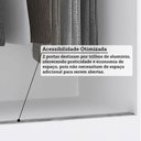 Ver imagem 6 de Guarda Roupa Modulado 134,50cm 2 Portas de Correr com Espelho Alpes Luciane Móveis