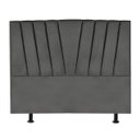 Ver imagem 2 de Cabeceira Casal Queen Size Cama Estofada 160 Cm Emma Corino:cinza