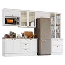 Ver imagem 4 de Cozinha Modulada Henn Americana 9 Peças (4aéreos+1paneleiro+2balcões+2complementos) C5p27 Cinza-