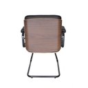 Ver imagem 4 de Cadeira Diretor Fixa Capa de Madeira