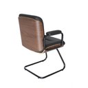 Ver imagem 3 de Cadeira Diretor Fixa Capa de Madeira