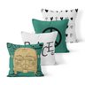 Kit 4 Capas de Almofadas Decorativas Own Kombi Peace - 45x45 cm - 1