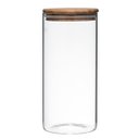 Ver imagem 1 de Pote de Vidro 1,300 ml com Tampa de Bambu Hermético Mimo Style Pote Hermético