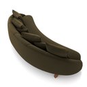 Ver imagem 7 de Sofá Living 3 Lugares 265cm Pés Madeira Morales com Almofadas Veludo Castor G52 - Gran Belo