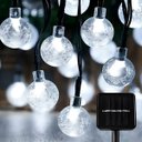 Ver imagem 2 de Pisca Cordão Bolinhas Solar Externo Jardim 20leds 5m Branco