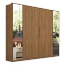 Ver imagem 4 de Guarda Roupa Casal Atrice 6 Portas com Espelho e 6 Gavetas Amêndola Touch Demartêz