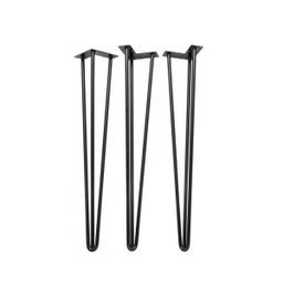 Pé Mesa Ferro Banco Hairpin Legs 3 Unidades - 42cm Triplo - 1