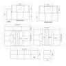 Sofá Modulado Ilha Santorini 2,30m X 1,80m em Linho Off White - Home Mobily - 5