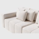 Ver imagem 2 de Sofá Modulado Ilha Santorini 2,30m X 1,80m em Linho Off White - Home Mobily